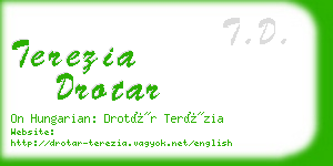 terezia drotar business card